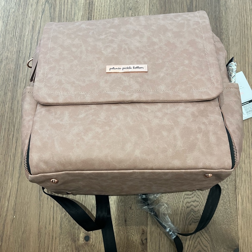 Petunia pickle bottom dusty rose boxy diaper bag